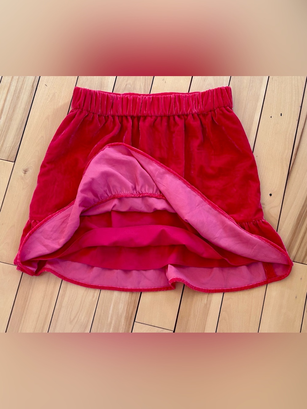 NWT J.Crew Velvet Ruffle Mini Skirt - Picture 4 of 10